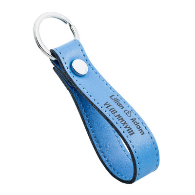 Gepersonaliseerde Sleutelhanger Riem van Echt Leer