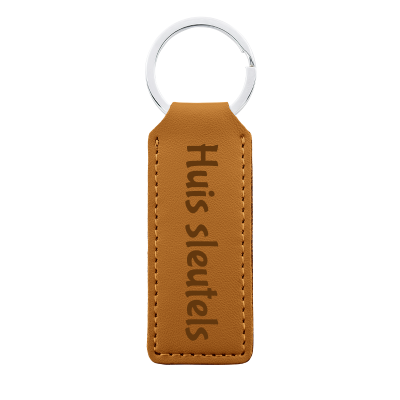 Gepersonaliseerde Sleutelhanger van Echt Leer