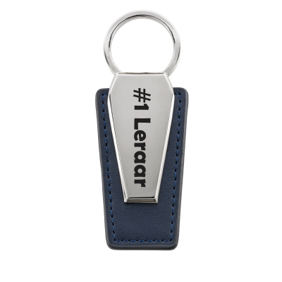 Gepersonaliseerde Leren Sleutelhanger met...