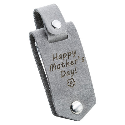 Gepersonaliseerde Sleutelhanger van Echt Leer...