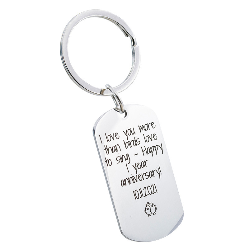 Gepersonaliseerde Militaire Tag Sleutelhanger