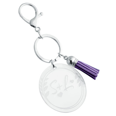 Gepersonaliseerde Acryl Sleutelhanger met...