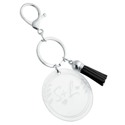 Gepersonaliseerde Acryl Sleutelhanger met...