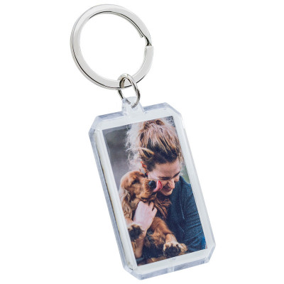 Gepersonaliseerde Acryl Foto Sleutelhanger -...