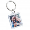 Gepersonaliseerde Acryl Foto Sleutelhanger - Vierkant