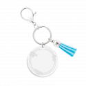 Gepersonaliseerde Acryl Sleutelhanger met Kwastje - Sierontwerp Gepersonaliseerde Acryl Sleutelhanger met Kwastje - Sierontwerp