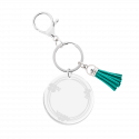 Gepersonaliseerde Acryl Sleutelhanger met Kwastje - Sierontwerp Gepersonaliseerde Acryl Sleutelhanger met Kwastje - Sierontwerp