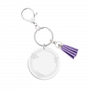 Gepersonaliseerde Acryl Sleutelhanger met Kwastje - Sierontwerp Gepersonaliseerde Acryl Sleutelhanger met Kwastje - Sierontwerp