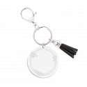 Gepersonaliseerde Acryl Sleutelhanger met Kwastje - Sierontwerp Gepersonaliseerde Acryl Sleutelhanger met Kwastje - Sierontwerp