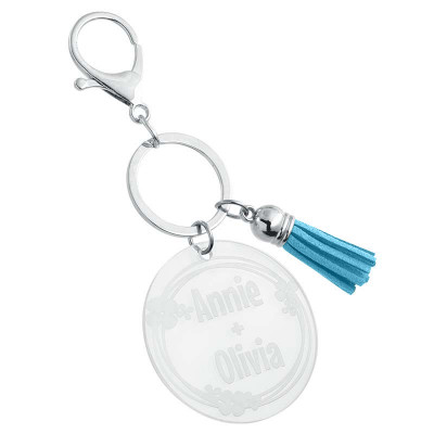 Gepersonaliseerde Acryl Sleutelhanger met...