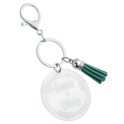 Gepersonaliseerde Acryl Sleutelhanger met...