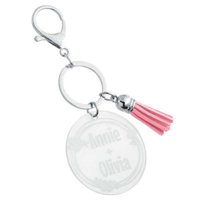 Gepersonaliseerde Acryl Sleutelhanger met...