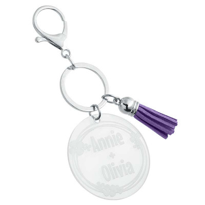 Gepersonaliseerde Acryl Sleutelhanger met...