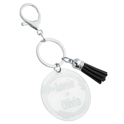 Gepersonaliseerde Acryl Sleutelhanger met...