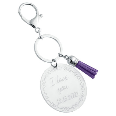 Gepersonaliseerde Acryl Sleutelhanger met...