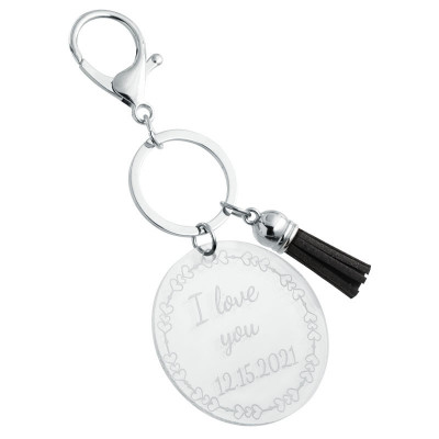 Gepersonaliseerde Acryl Sleutelhanger met...