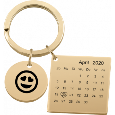 Gepersonaliseerde Sleutelhanger met Gegraveerde...