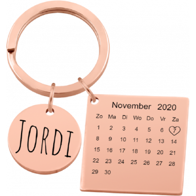 Gepersonaliseerde Sleutelhanger met Gegraveerde...