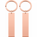 Gepersonaliseerde Sleutelhanger met 2 Gegraveerde Rechthoeken