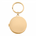 Gepersonaliseerde Luxe Ronde Fotohouder Sleutelhanger