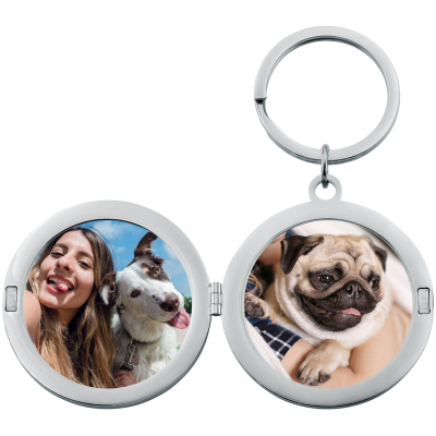 Gepersonaliseerde Luxe Ronde Fotohouder...