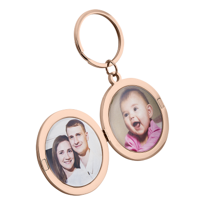 Gepersonaliseerde Luxe Ronde Fotohouder...