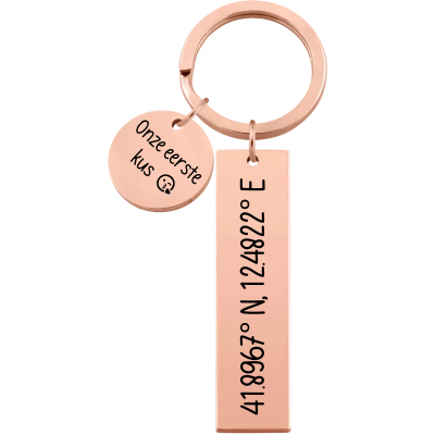 Gepersonaliseerde Sleutelhanger met Gegraveerde...