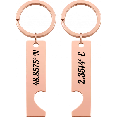 Gepersonaliseerde Hart Sleutelhangers met...