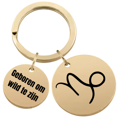 Gepersonaliseerde Ronde Sleutelhanger met... Gepersonaliseerde Ronde Sleutelhanger met...