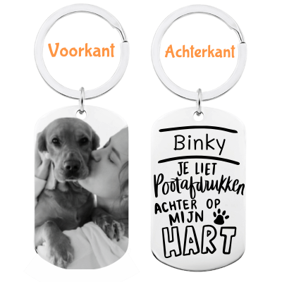 Gepersonaliseerde Sleutelhanger met Gegraveerde...