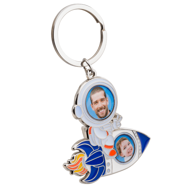 Sleutelhanger Astronaut met Gepersonaliseerd Gezicht