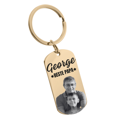 Gepersonaliseerde Gegraveerde Sleutelhanger met...