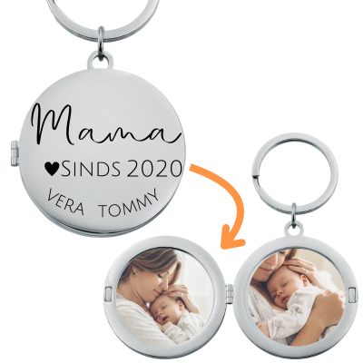 Gepersonaliseerde  Fotohouder Sleutelhanger...