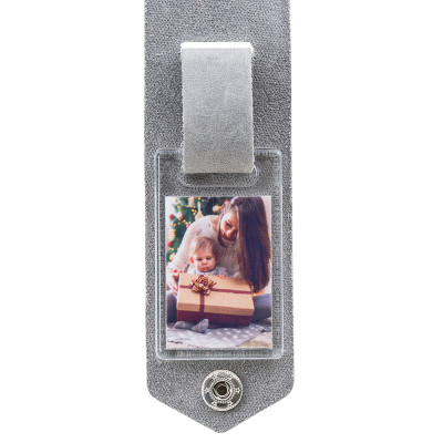 Gegraveerde leren Sleutelhanger voor Papa met...