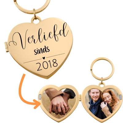 Gepersonaliseerde Sleutelhanger voor Koppel met...