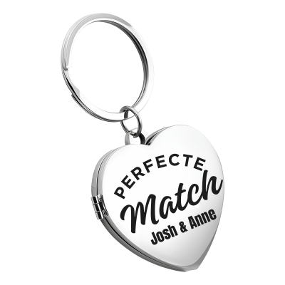 Gepersonaliseerde Sleutelhanger met Hartje voor...